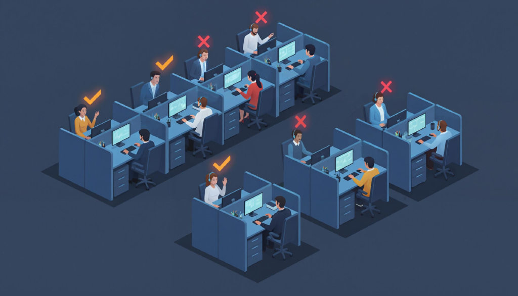 Call center voice signature workflow checklist: before-call verification, on-call consent, post-call storage, QA scoring, and retrieval standards.